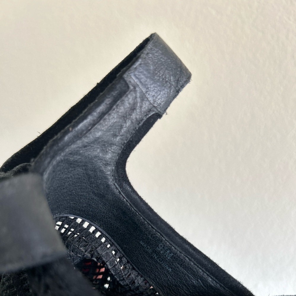 Eileen Fisher Women's Aura Slingback Espadrille Wedge Black Leather Twine Sz 9.5 - Picture 11 of 11